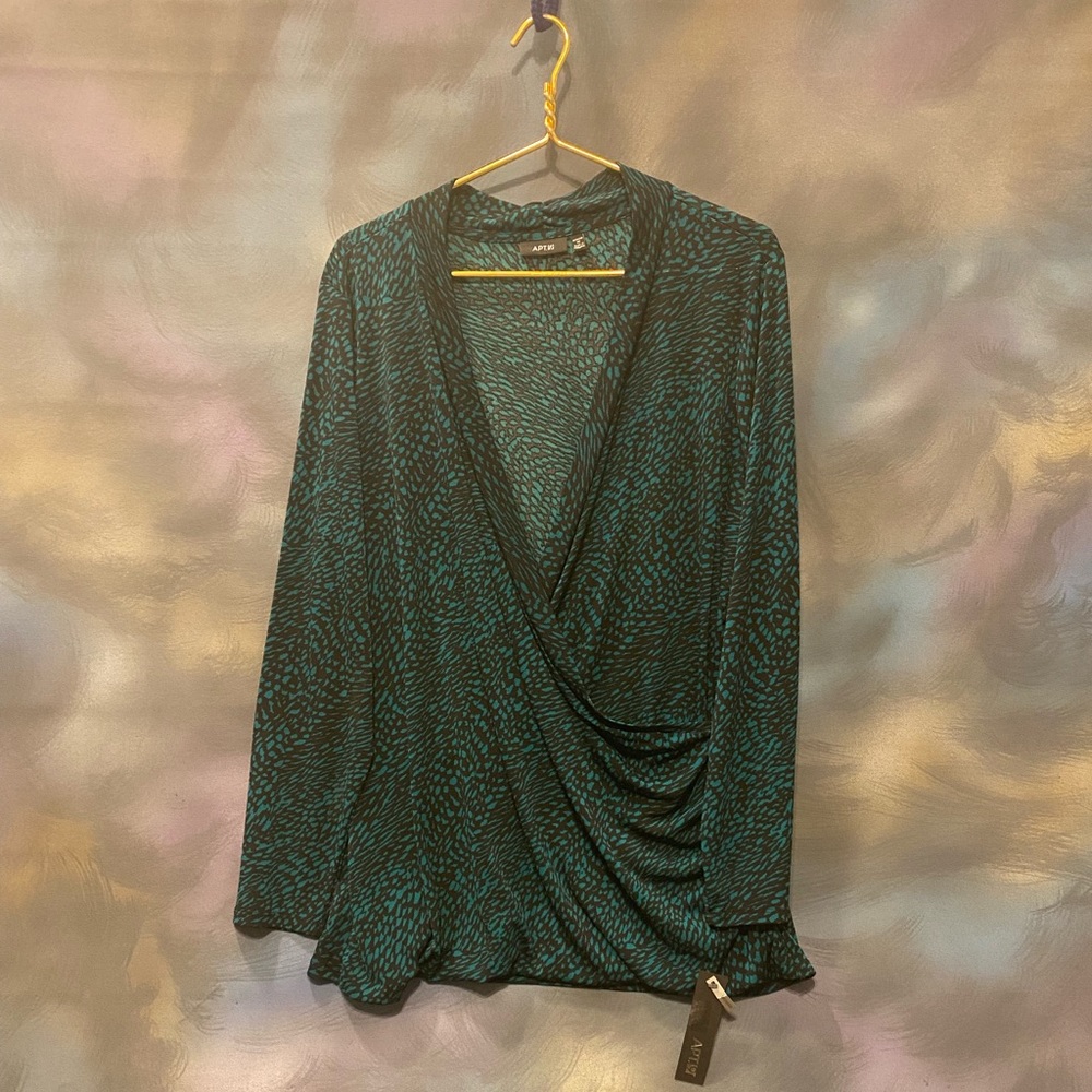 Apt.9 wrap blouse